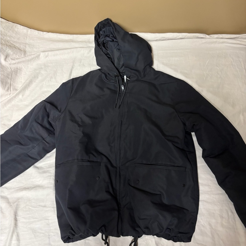 Sandro Men's Black Hooded Windbreaker